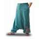 Pantalones Boho, color turquesa