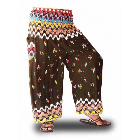 Pantalones Bombachos, Moda Yoga, color granate
