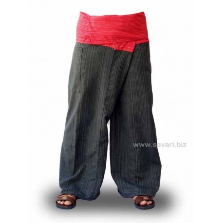 Pantalones Thai bicolor