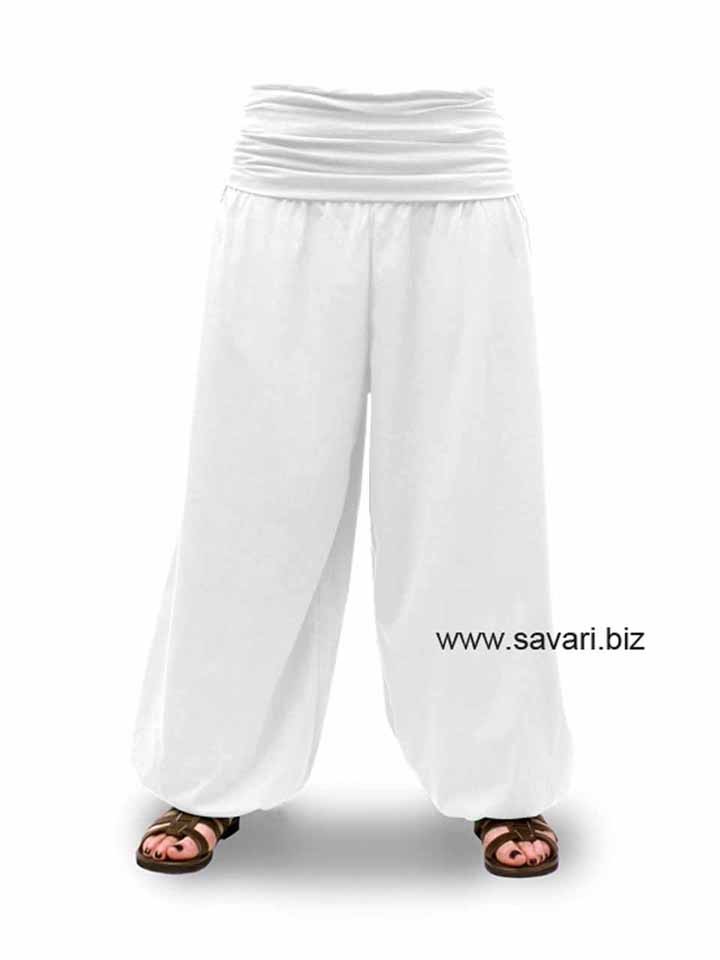 Savari Pantalones Yoga Meditacion Bombachos Unisex Lisos Hombre y Mujer Negro Blanco Gris Marino Vino 